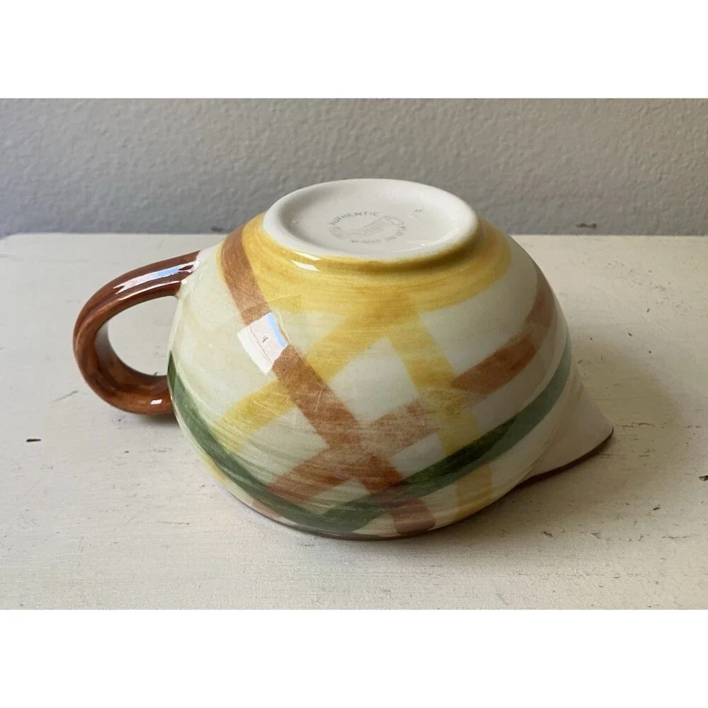 Vintage 1940s/1950s Vernon Kilns Vernoware Homespun Plaid Sauce or Gravy Boat